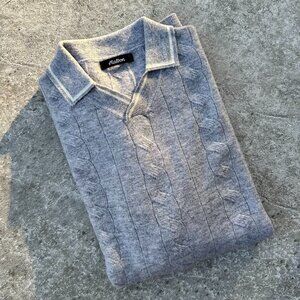 Malbon Clubhouse Cable Knit Polo